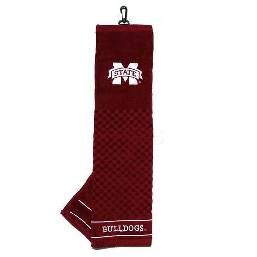 24810: Embroidered Golf Towel Mississippi State Bulldogs